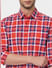 Red Check Full Sleeves Shirt_393149+5