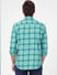 Green Check Full Sleeves Shirt_393150+4