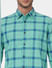 Green Check Full Sleeves Shirt_393150+5