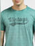 Green Printed Crew Neck T-shirt_393198+5