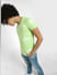Light Green Printed Knit T-shirt_406359+1