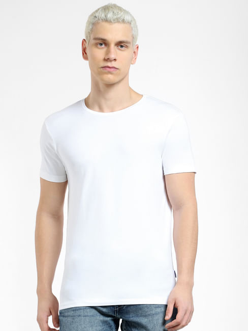 Buy White Crew Neck T-shirt for Men