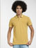 Yellow Cotton Polo T-shirt_406363+2