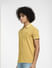 Yellow Cotton Polo T-shirt_406363+3