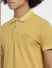 Yellow Cotton Polo T-shirt_406363+5