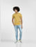 Yellow Cotton Polo T-shirt_406363+6