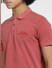 Red Cotton Polo T-shirt_406364+5