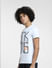 White Typographic Print Crew Neck T-shirt_406367+3