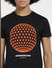 Black Globe Print Crew Neck T-shirt_406369+5