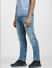 Light Blue Low Rise Distressed Tim Slim Fit Jeans_406380+3