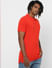 Bright Orange Polo Neck T-shirt_384773+3