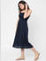 Blue Strappy Midi Dress