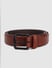 Dark Brown Leather Belt_385245+1