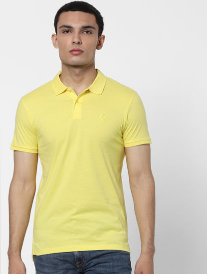 Yellow Polo Neck T-shirt