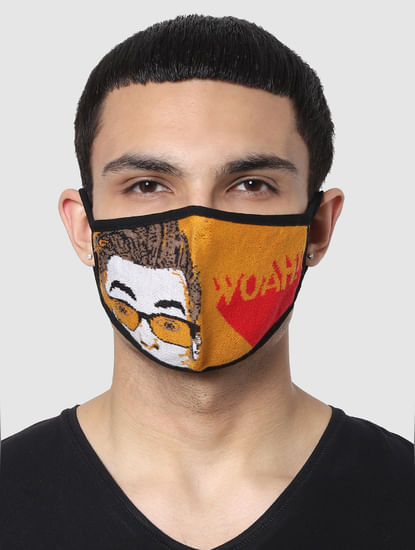 Pack of 3 Graphic Print Seamless 2 PLY Mask