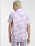 Purple Floral Print Short Sleeves Shirt_404279+4