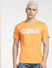 Orange Crew Neck T-shirt_404515+2