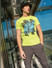 Green Graphic Print Crew Neck T-shirt_403979+1