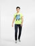 Green Graphic Print Crew Neck T-shirt_403979+6