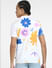 White Floral Print Short Sleeves Shirt_405552+4