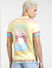 Yellow Graphic Print Polo T-shirt_404012+4