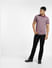 Purple Polo Neck T-shirt_401704+6