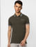 Olive Polo T-shirt_401597+2