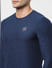 Blue Full Sleeves Crew Neck T-shirt_401616+5