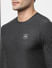 Grey Full Sleeves Crew Neck T-shirt_401617+5