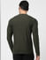 Green Full Sleeves Crew Neck T-shirt_401618+4