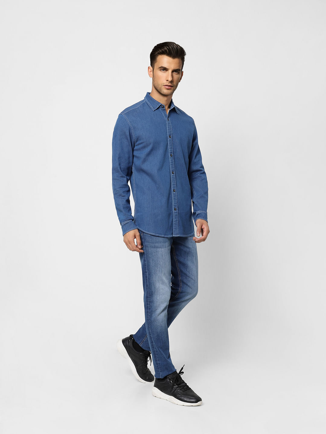 Shop trendy double pocket denim shirt online at great price – Fly69