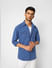 Blue Striped Denim Full Sleeves Shirt_401644+1