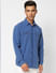 Blue Striped Denim Full Sleeves Shirt_401644+2