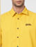 Yellow Logo Print Full Sleeves Shirt_401656+5