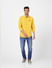 Yellow Logo Print Full Sleeves Shirt_401656+6