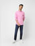 Pink Logo Print Full Sleeves Shirt_401674+1