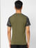 Green Camo Print Crew Neck T-shirt_401687+4