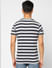 Light Grey Striped Crew Neck T-shirt_401689+4
