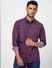 Maroon Paisley Print Full Sleeves Shirt_401692+2