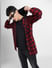 Red Check Hooded Full Sleeves Shirt_401575+1