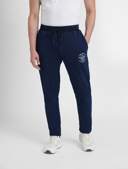 Blue Mid Rise Co-ord Trackpants