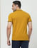 Yellow Logo Print Polo T-shirt