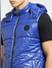 Blue Hooded Puffer Jacket