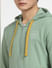 Green Front-Open Hooded Sweatshirt_401700+5