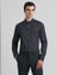Black Printed Full Sleeves Shirt_411129+2