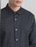 Black Printed Full Sleeves Shirt_411129+5