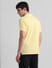 Yellow Logo Text Cotton Polo_411156+4