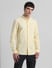 Yellow Cotton Full Sleeves Shirt_411162+2