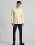 Yellow Cotton Full Sleeves Shirt_411162+6
