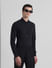 Black Knitted Full Sleeves Shirt_411168+1